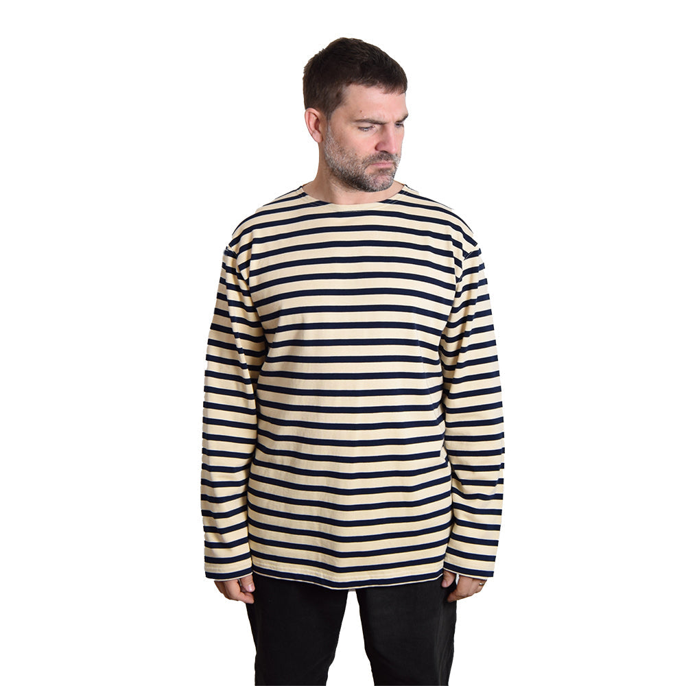 トップス BRU NA BOINNE stripes long t-shirt Bronson Navy Breton Stripe Long Sleeve Tee – Rivet Clothing Store