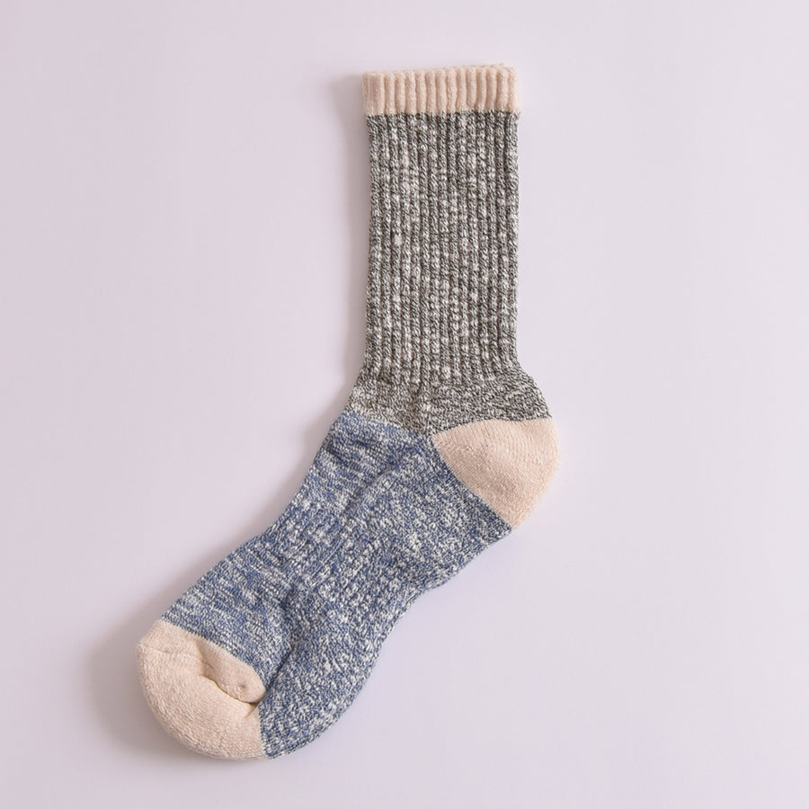 Kestin Blue & Olive Marl Elgin Socks