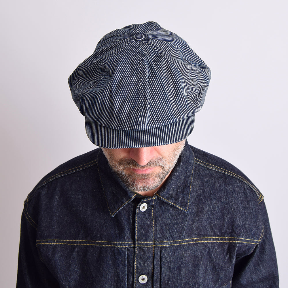 Bronson Denim Stripe Newsboy Cap Rivet Clothing Store