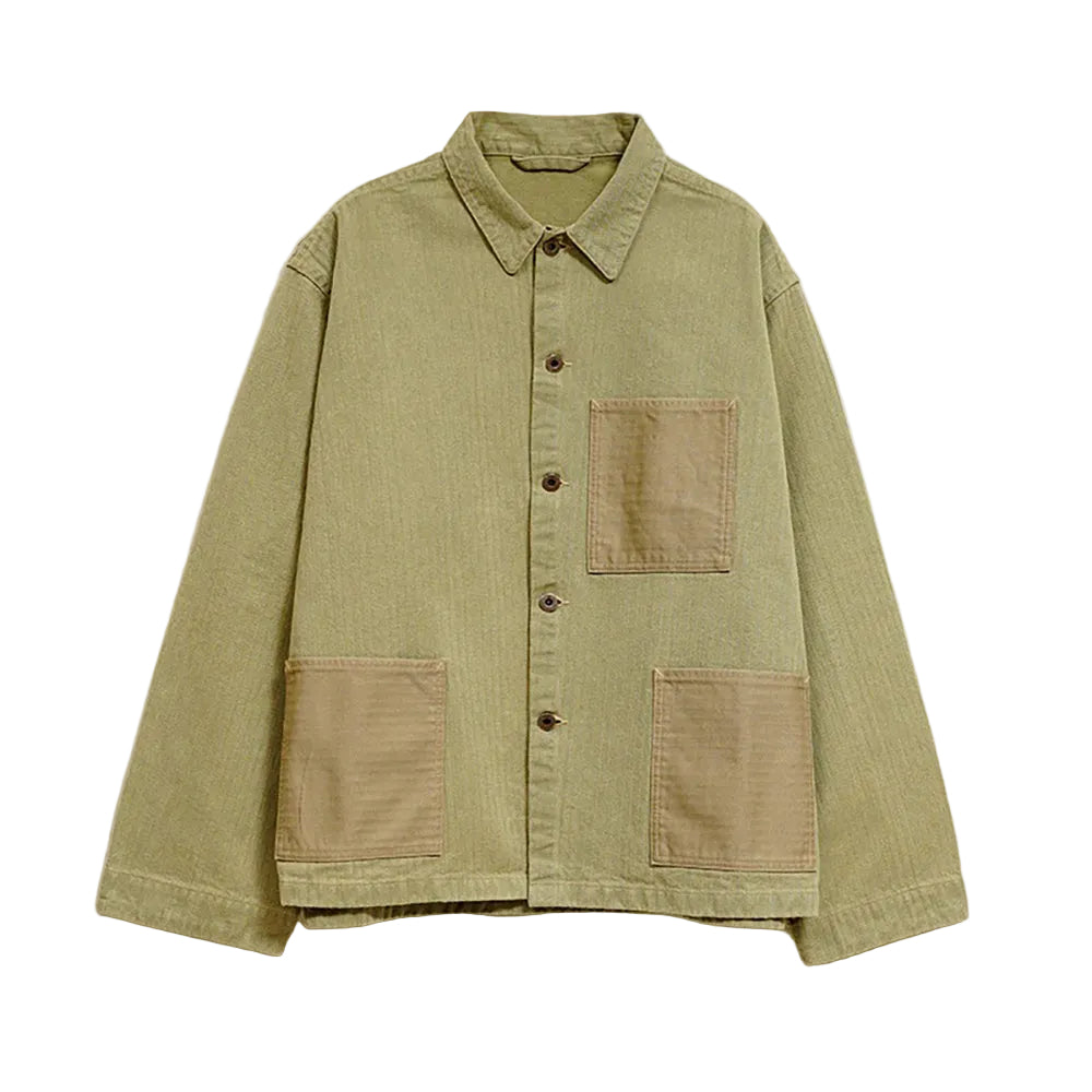 Nigel Cabourn Green USMC Herringbone Chore Jacket – Rivet Clothing