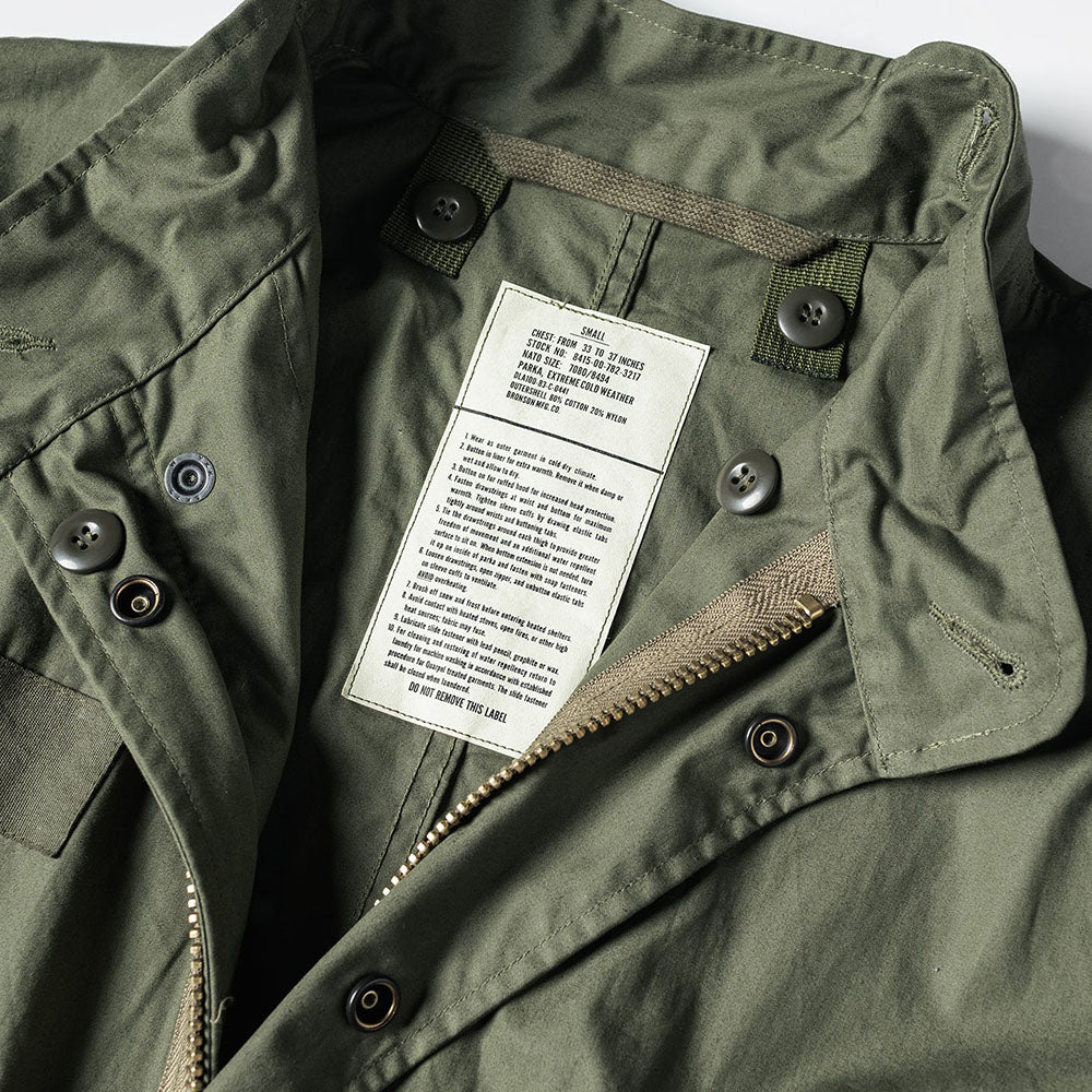 73年 M-65 PARKA SMALL-REGULAR US Army M-65 Parka | 1980s M-1965 Fishtail Jacket | Bronson