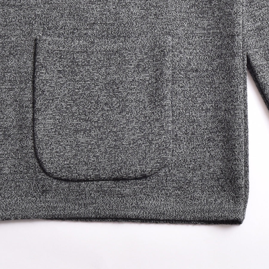 Far Afield Grey Melange Merino Wool Blend Station Cardigan
