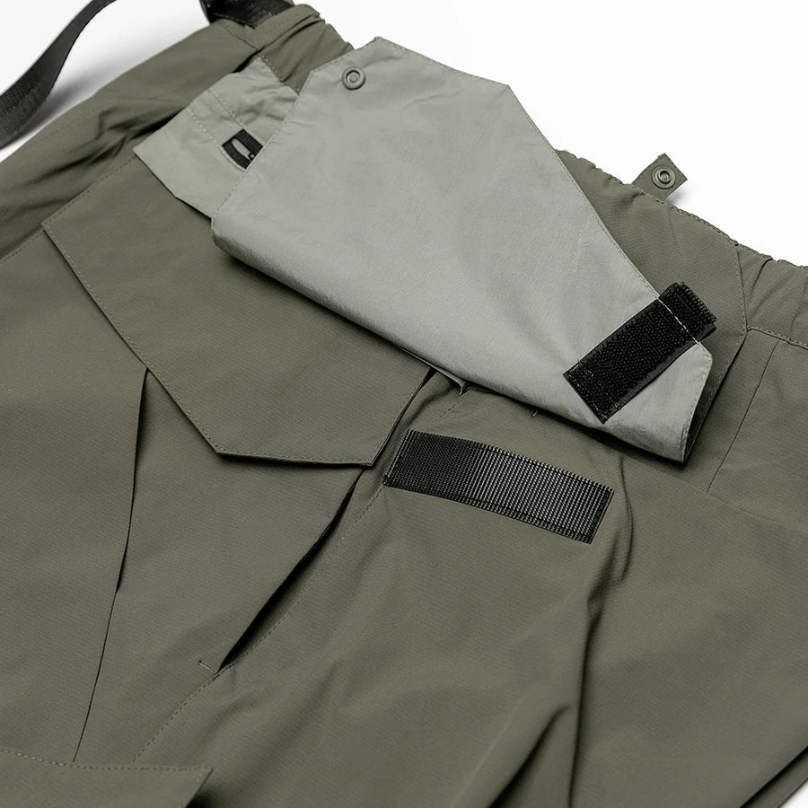 TMCAZ Moss Grey Multi Pocket RX4 Hiking Pants