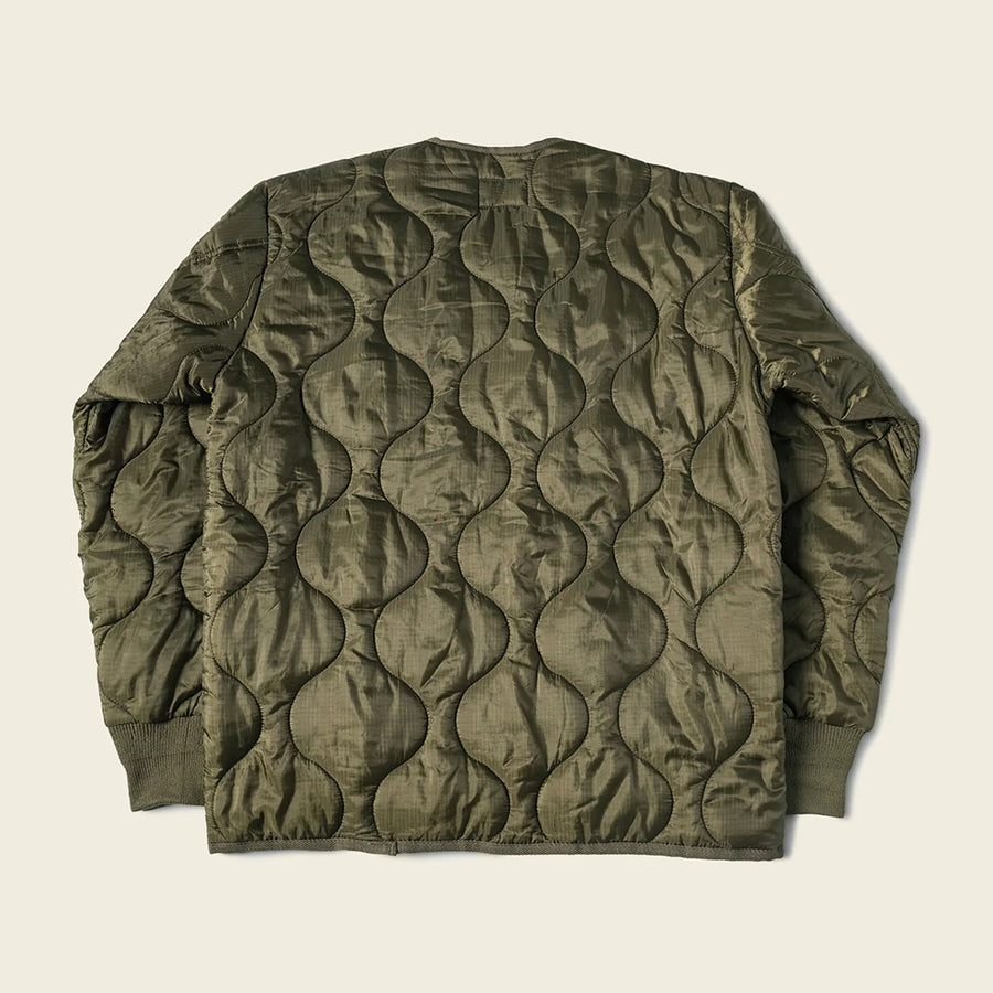 Bronson Olive Military Style Quilted Nylon Ripstop Liner Jacket