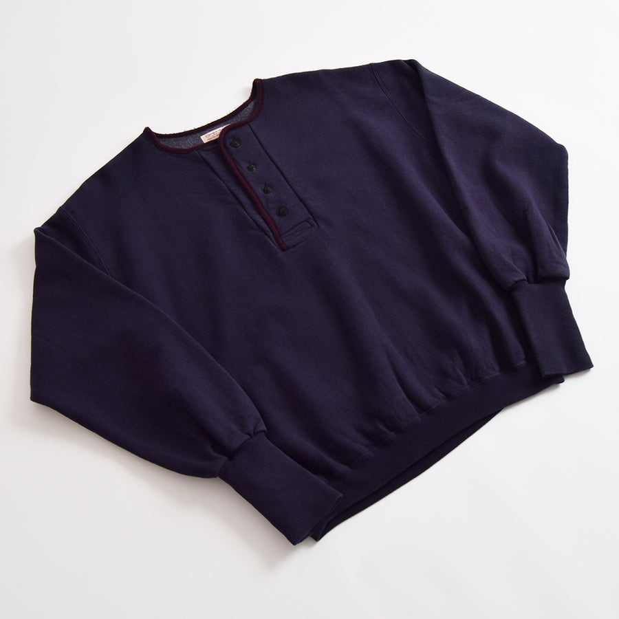 Gypsy & Sons Navy Sweatshirt Henley