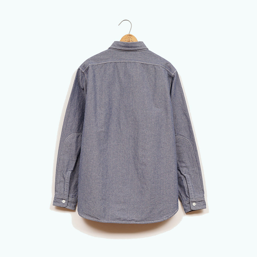 Nigel Cabourn Lybro Japanese Chambray Work Shirt (Pre-Order)