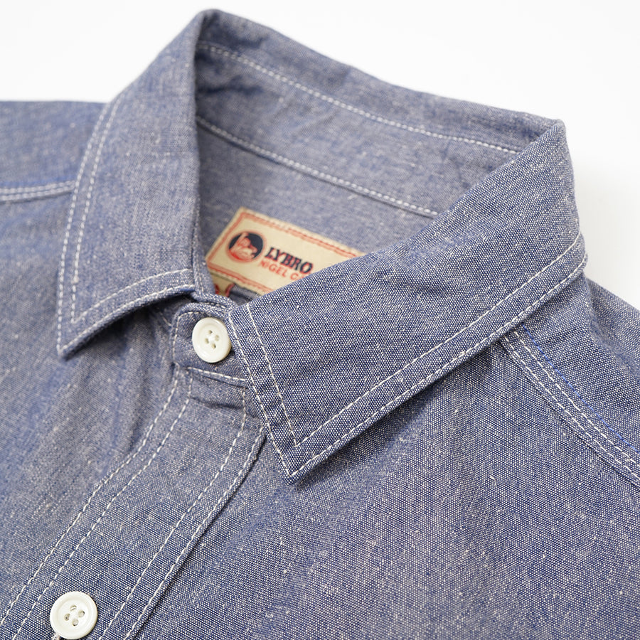 Nigel Cabourn Lybro Japanese Chambray Work Shirt (Pre-Order)