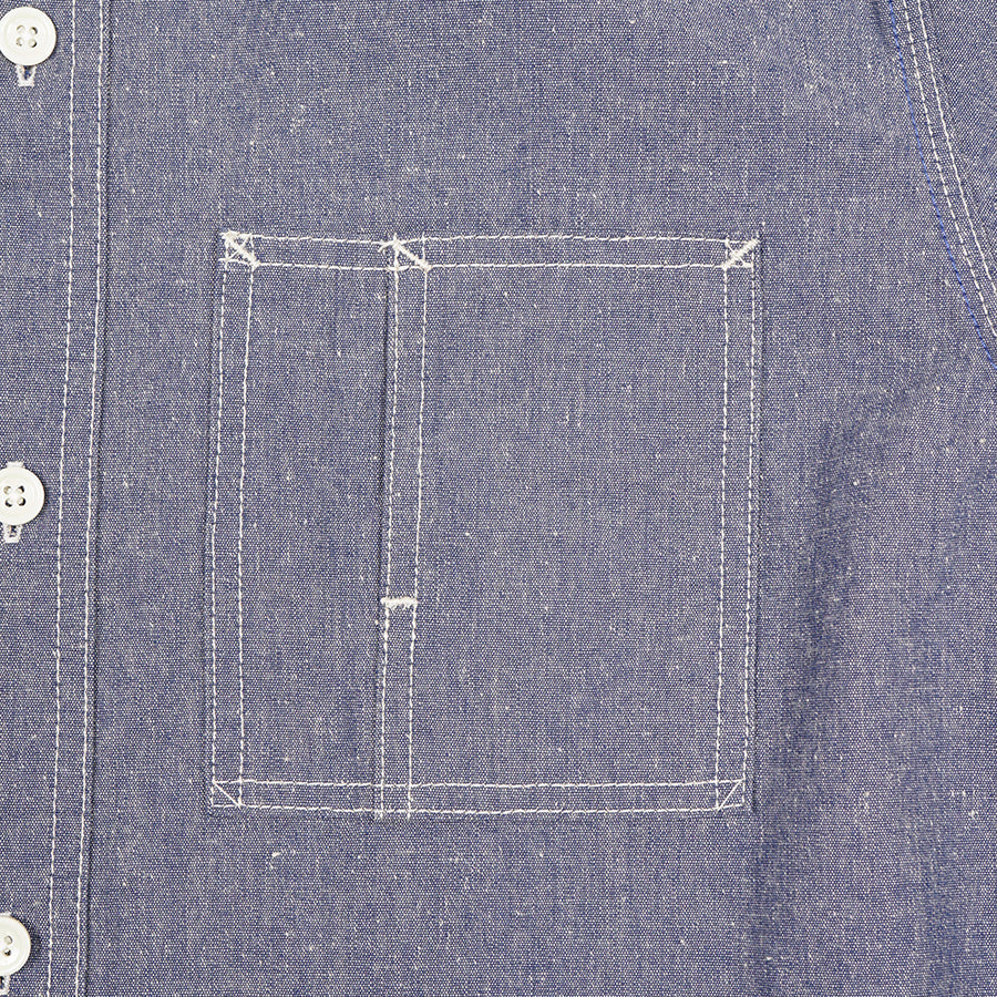 Nigel Cabourn Lybro Japanese Chambray Work Shirt (Pre-Order)