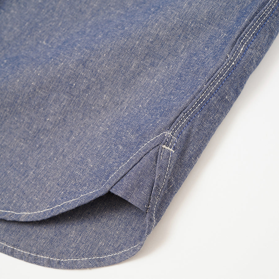 Nigel Cabourn Lybro Japanese Chambray Work Shirt (Pre-Order)