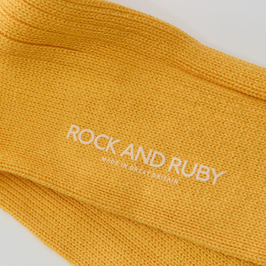 Rock And Ruby Woody Golden Indigo Cotton Socks
