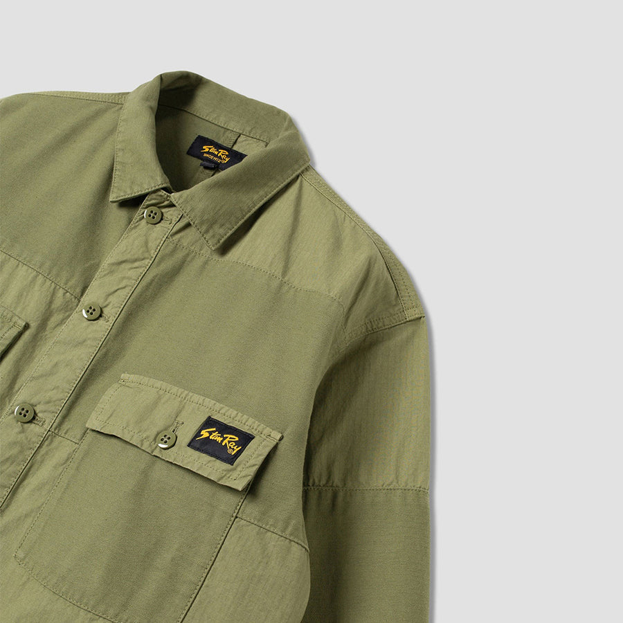 Stan Ray Olive Cotton Ripstop Poplin Mix CPO Shirt