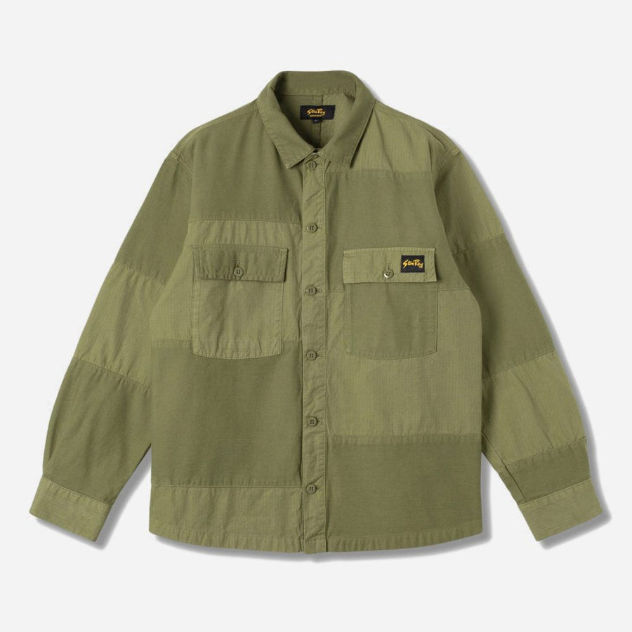 Stan Ray Olive Cotton Ripstop Poplin Mix CPO Shirt