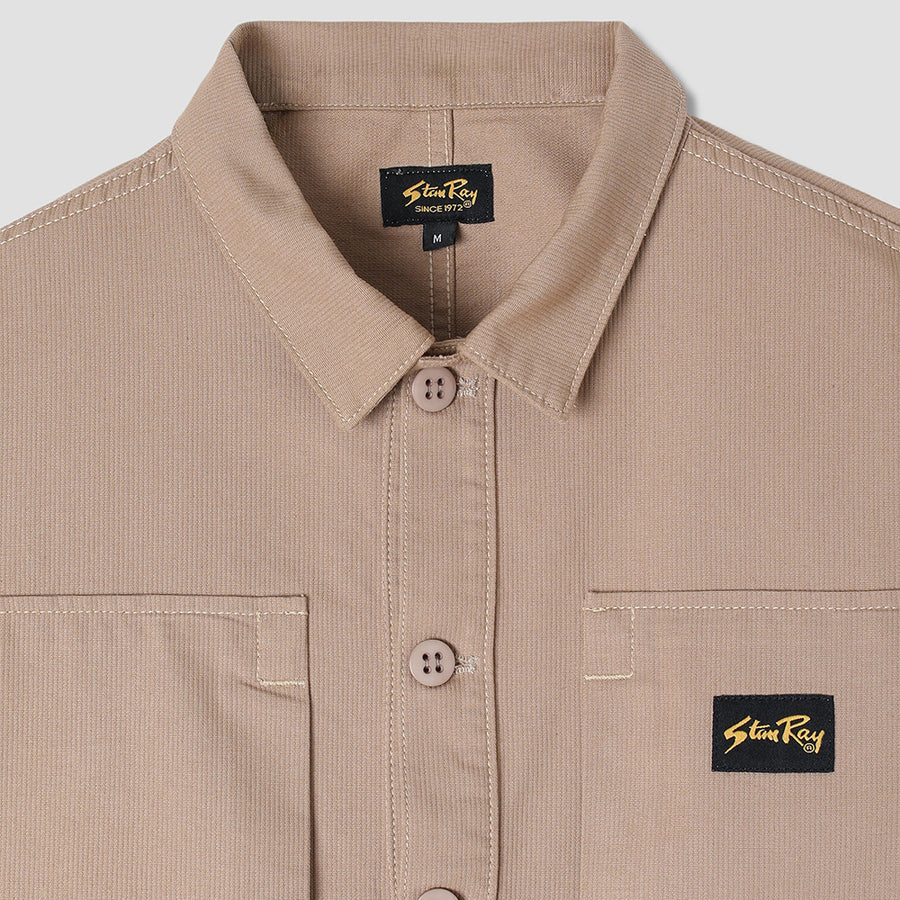 Stan Ray Khaki Bedford Cord Painters Pop Over Shirt
