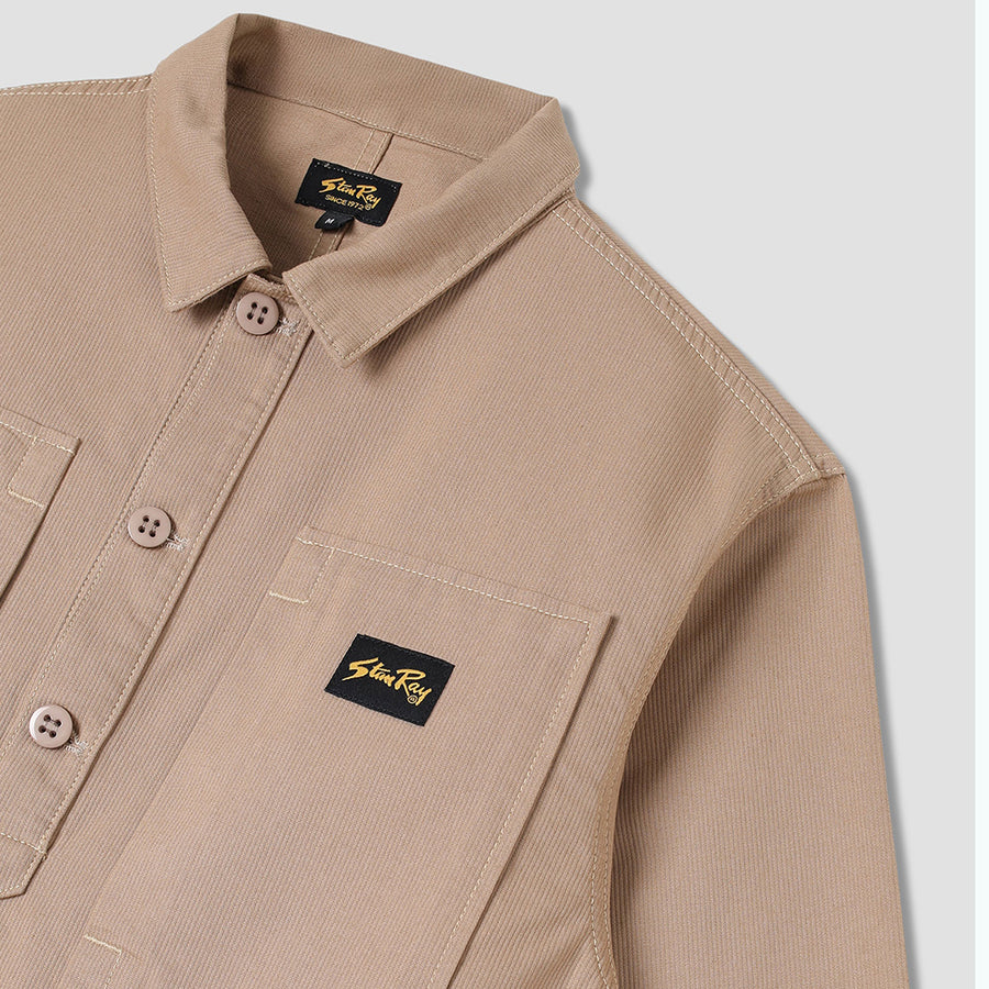 Stan Ray Khaki Bedford Cord Painters Pop Over Shirt