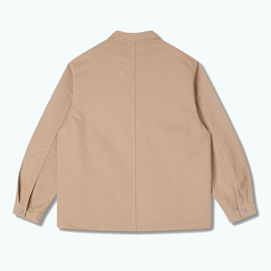 Stan Ray Khaki Bedford Cord Painters Pop Over Shirt