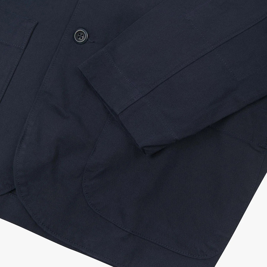 Uskees Midnight Blue Cotton Twill Blazer