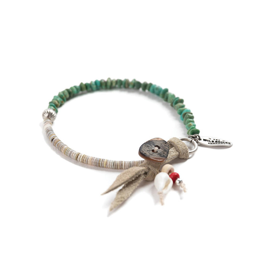 Wildbricks Ocean Green Shell Bracelet