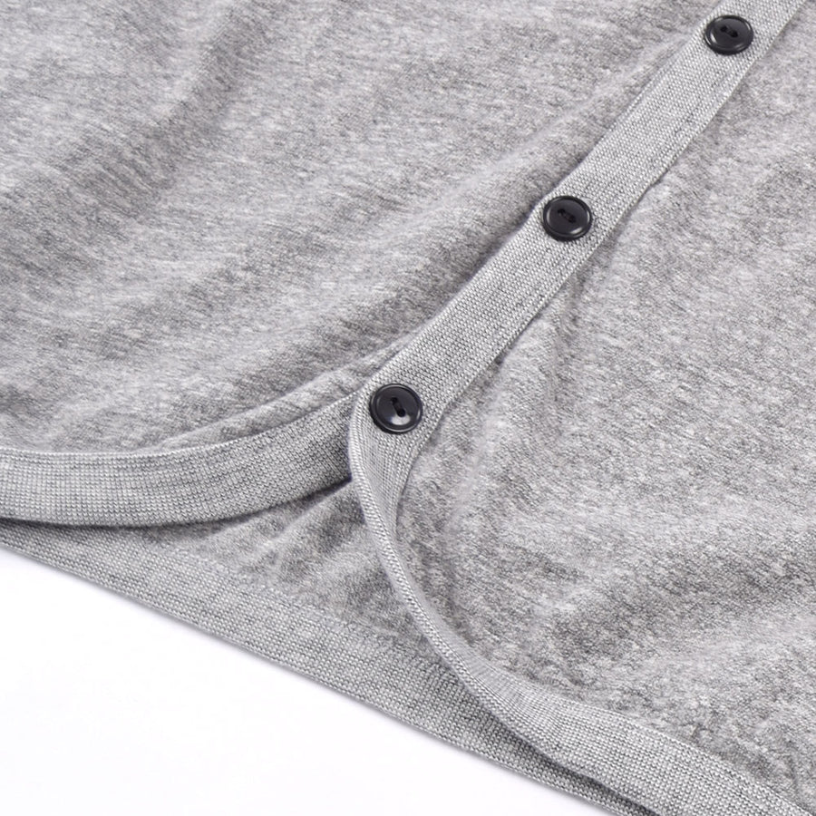 Barns Outfitters Grey Loopwheel Jersey Knit Cardigan