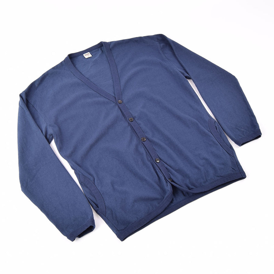 Barns Outfitters Navy Loopwheel Jersey Knit Cardigan