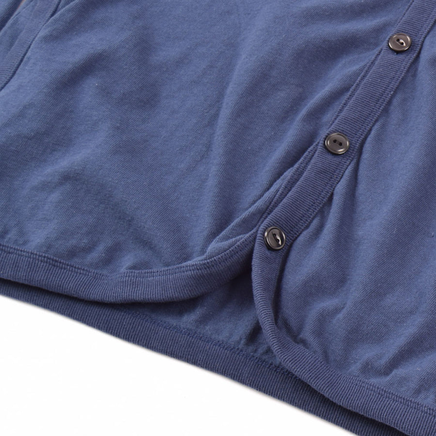 Barns Outfitters Navy Loopwheel Jersey Knit Cardigan