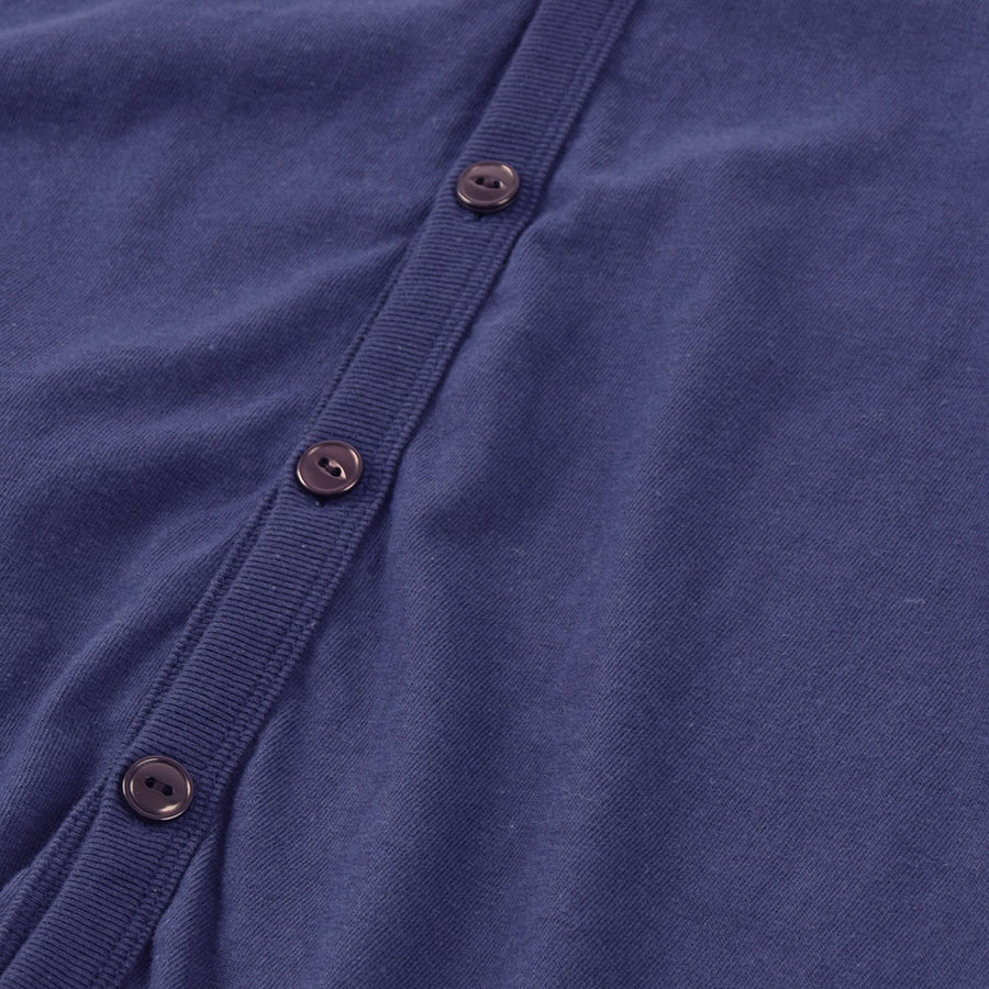 Barns Outfitters Navy Loopwheel Jersey Knit Cardigan