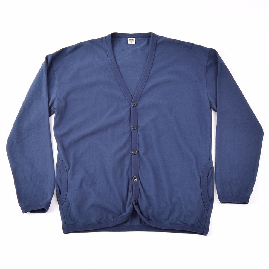 Barns Outfitters Navy Loopwheel Jersey Knit Cardigan