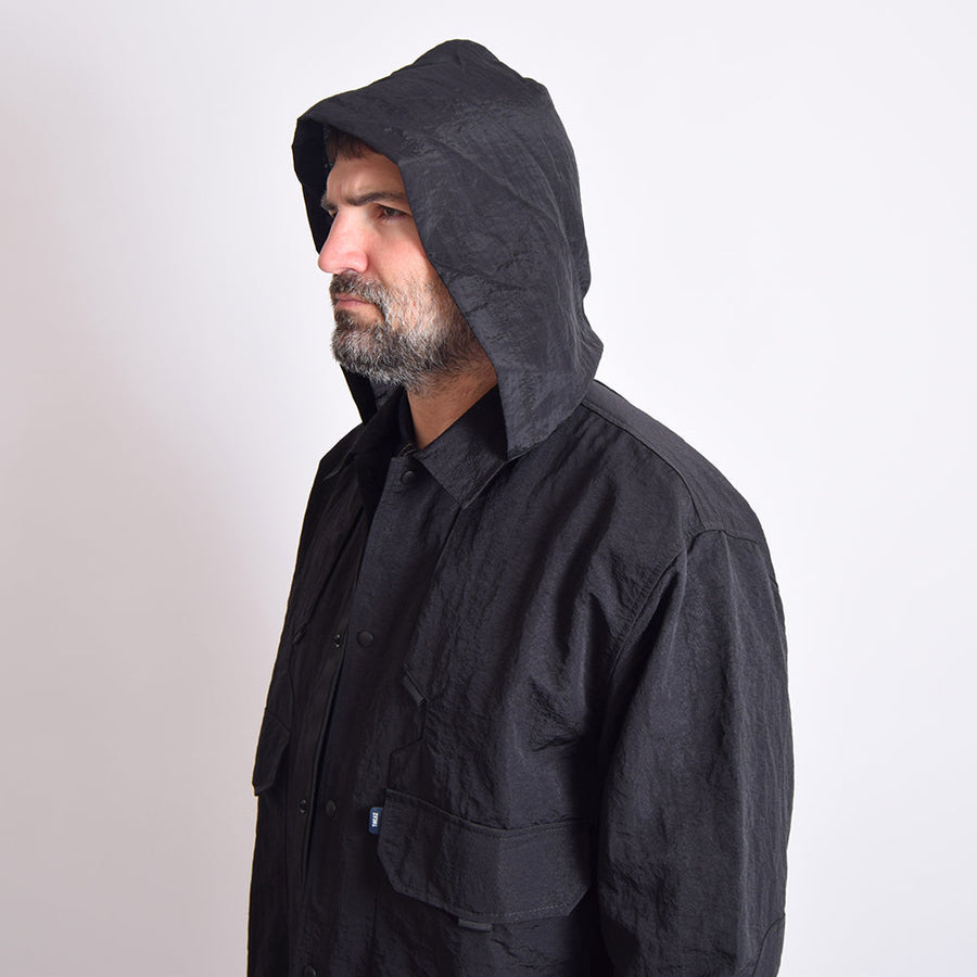 TMCAZ Black Multi Functional Mountain Parka