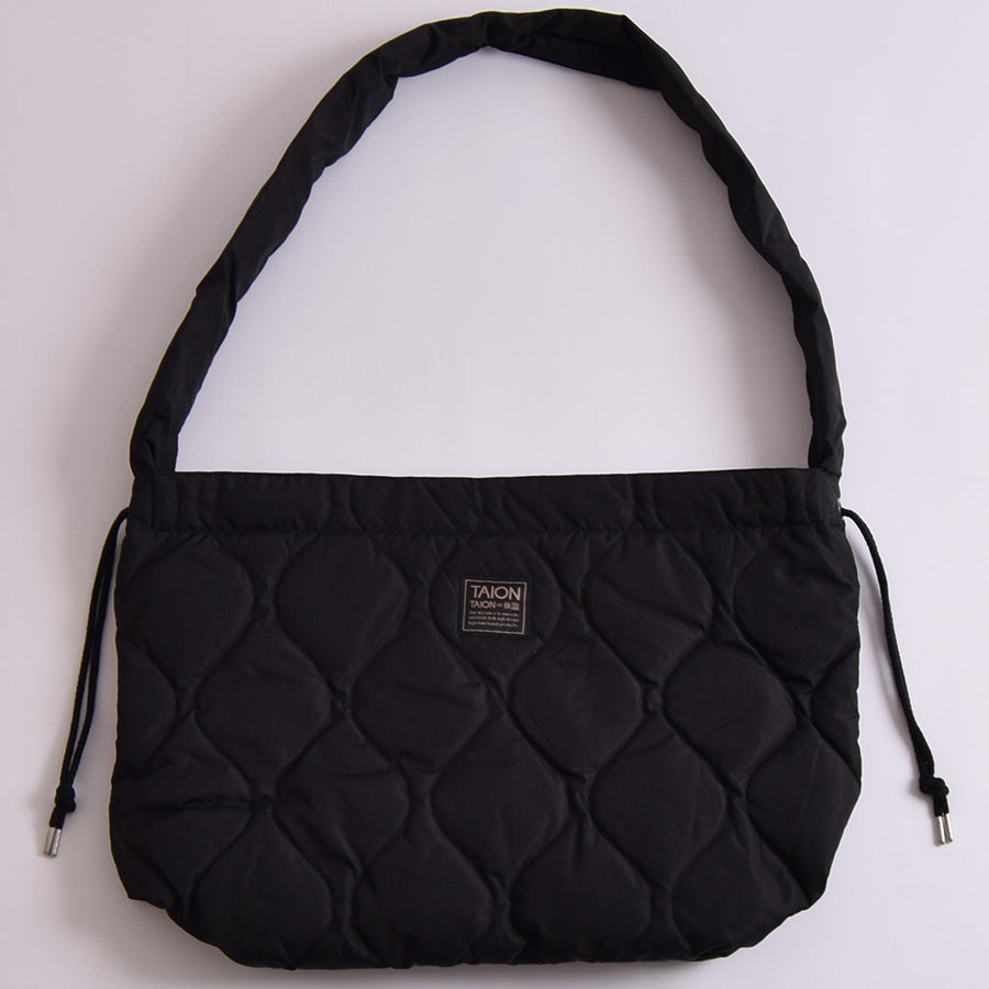 Taion Black Military Down Ripstop Shoulder Bag