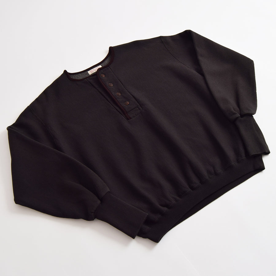 Gypsy & Sons Black Sweatshirt Henley