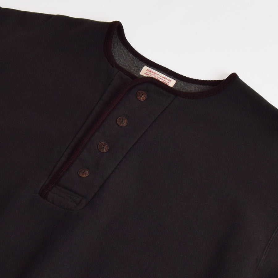 Gypsy & Sons Black Sweatshirt Henley