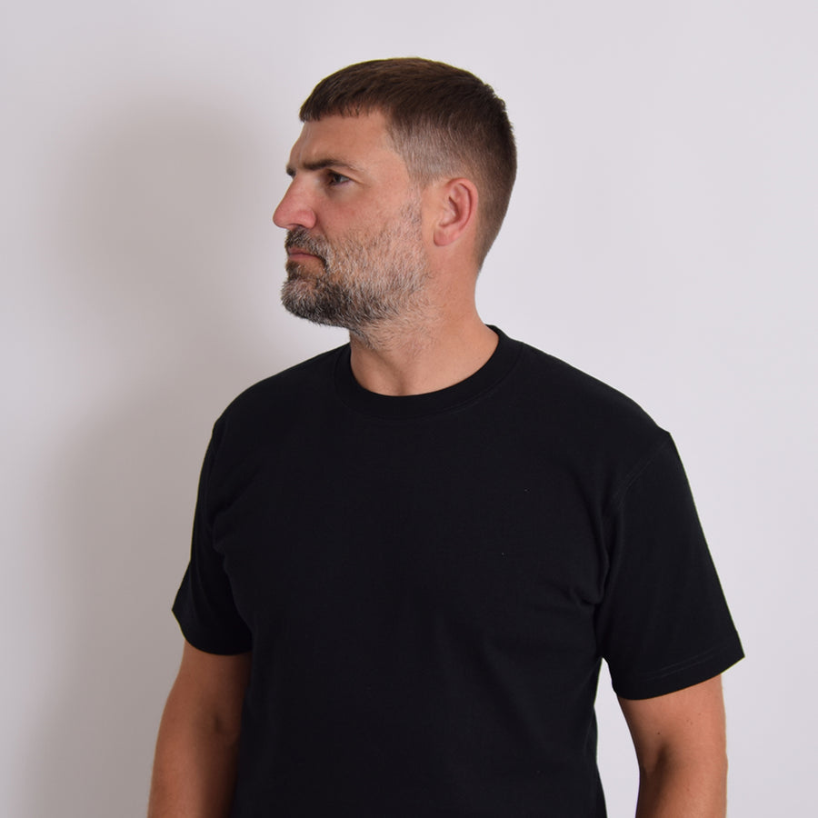 Bronson Black 9oz Heavyweight US Cotton Tubular Tee