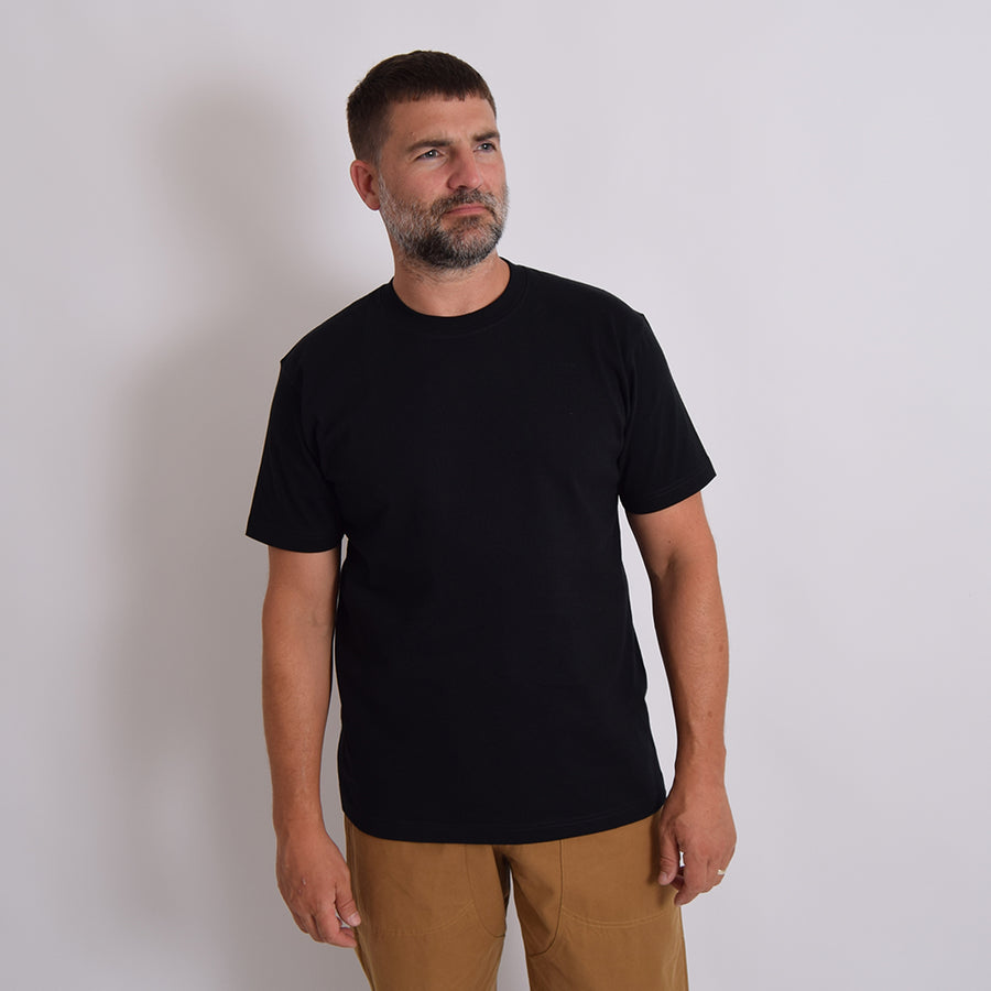 Bronson Black 9oz Heavyweight US Cotton Tubular Tee