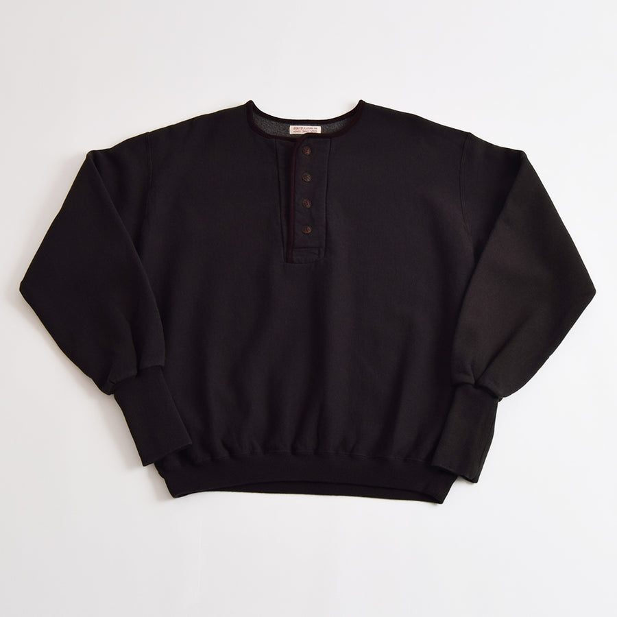 Gypsy & Sons Black Sweatshirt Henley