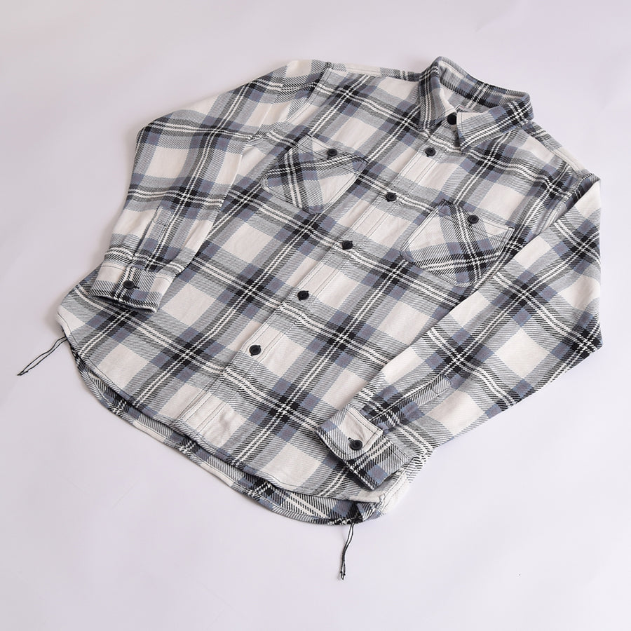 Houston White & Blue Check Work Shirt