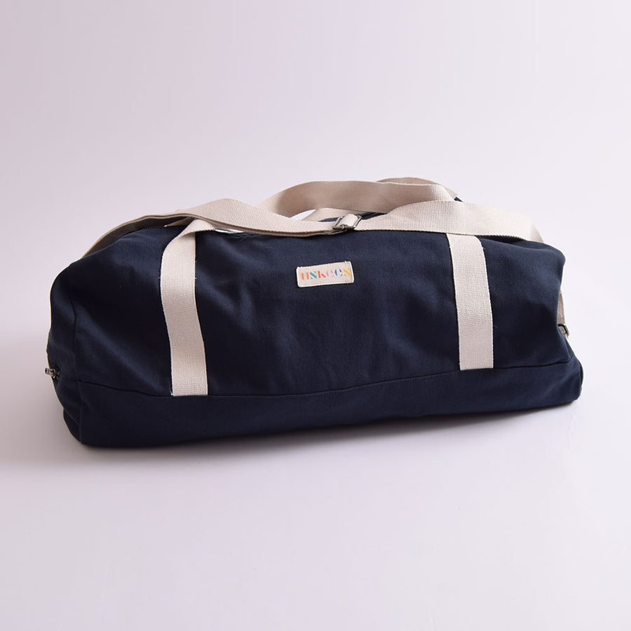 Uskees Blueberry Cotton Drill Barrel Bag