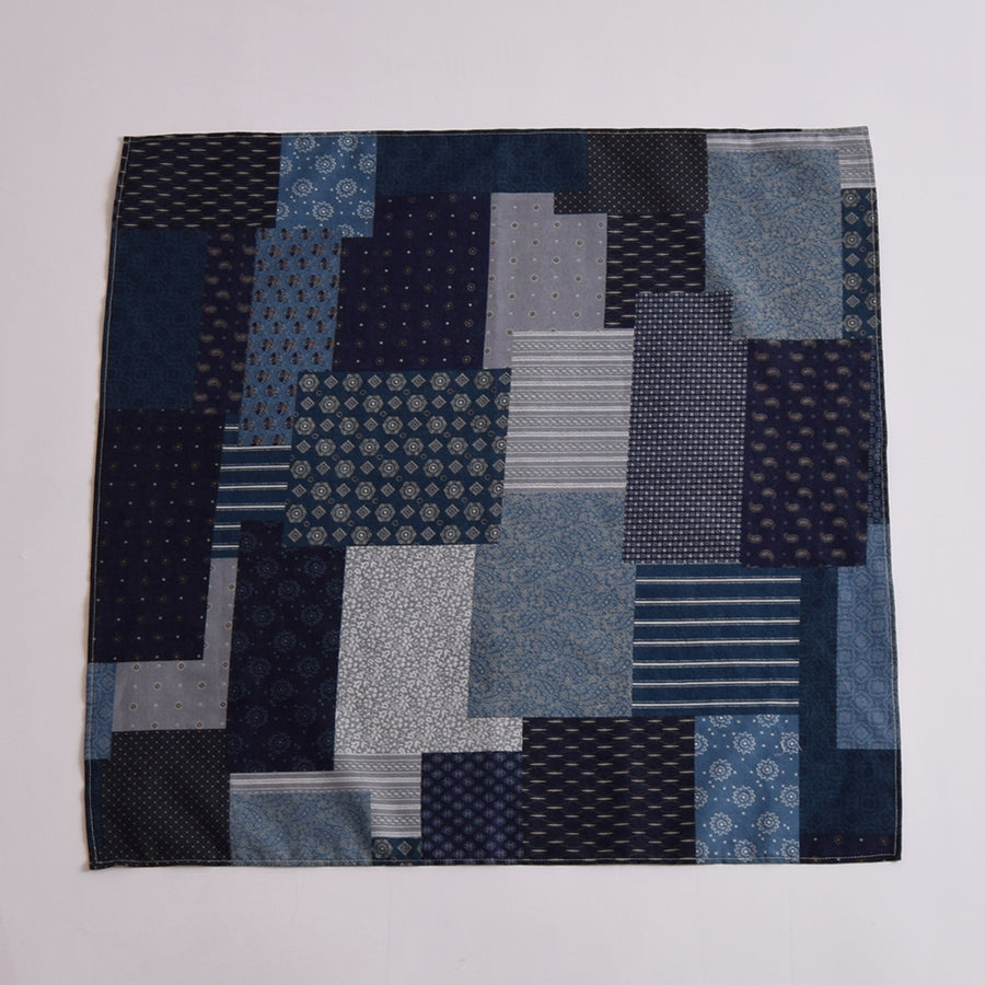 Gypsy & Sons Blue Patchwork Bandana Scarf