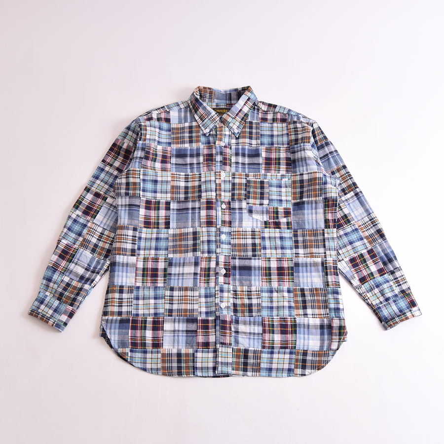 Houston Blue Madras Patchwork BD Shirt