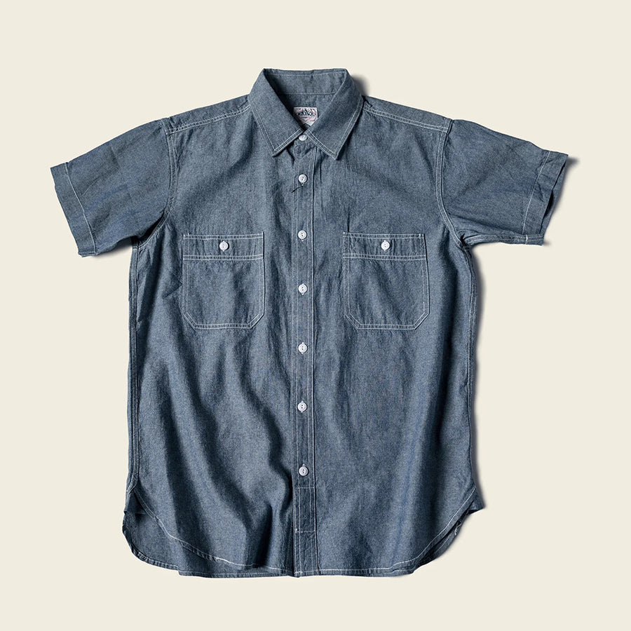 Bronson Chambray Short Sleeved Work Shirt