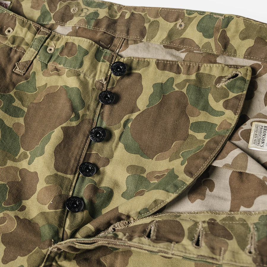 Bronson M-1943 Duck Hunter Camouflage Herringbone Twill Pants