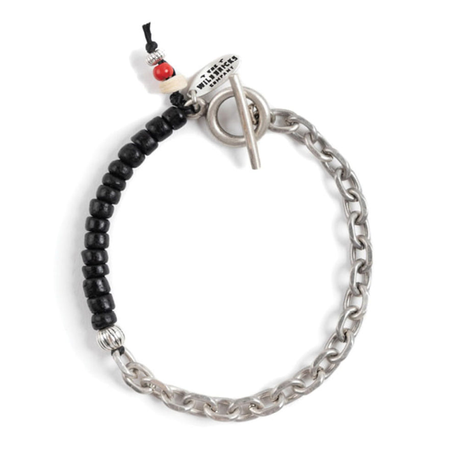 Wildbricks Black Stainless Steel Chain Bracelet