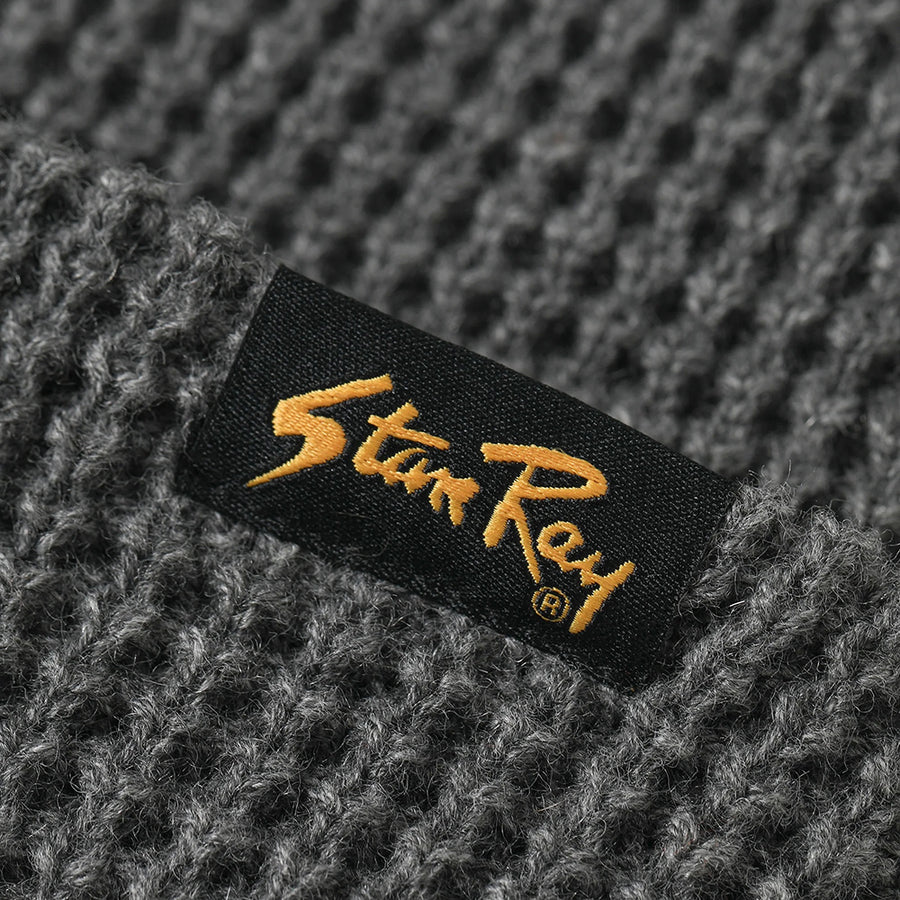Stan Ray Charcoal Waffle Knit Beanie