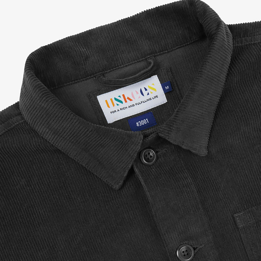Uskees Charcoal Corduroy Overshirt