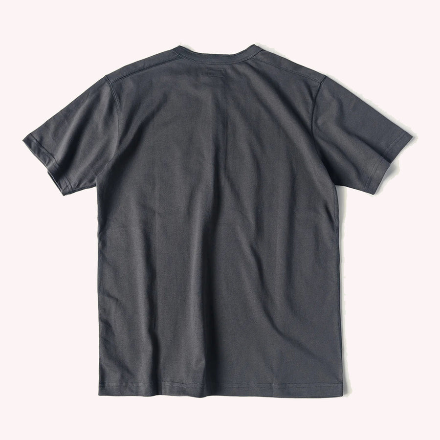 Bronson Dark Grey 10.6oz Heavyweight Cotton Short Sleeve Henley