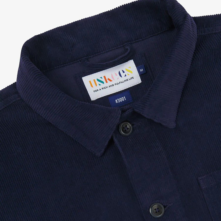 Uskees Deep Indigo Corduroy Overshirt