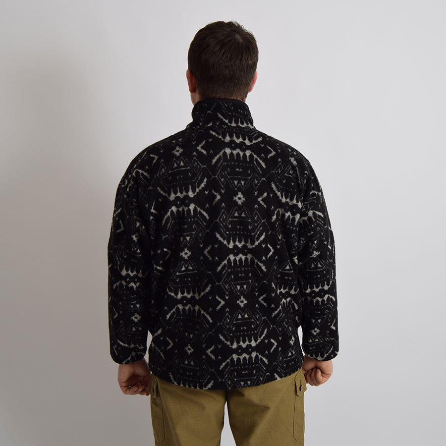 Gypsy & Sons Black Jacquard Snap Fleece