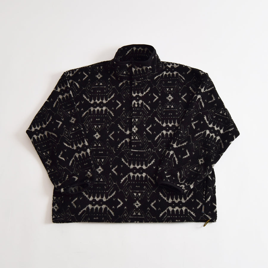 Gypsy & Sons Black Jacquard Snap Fleece