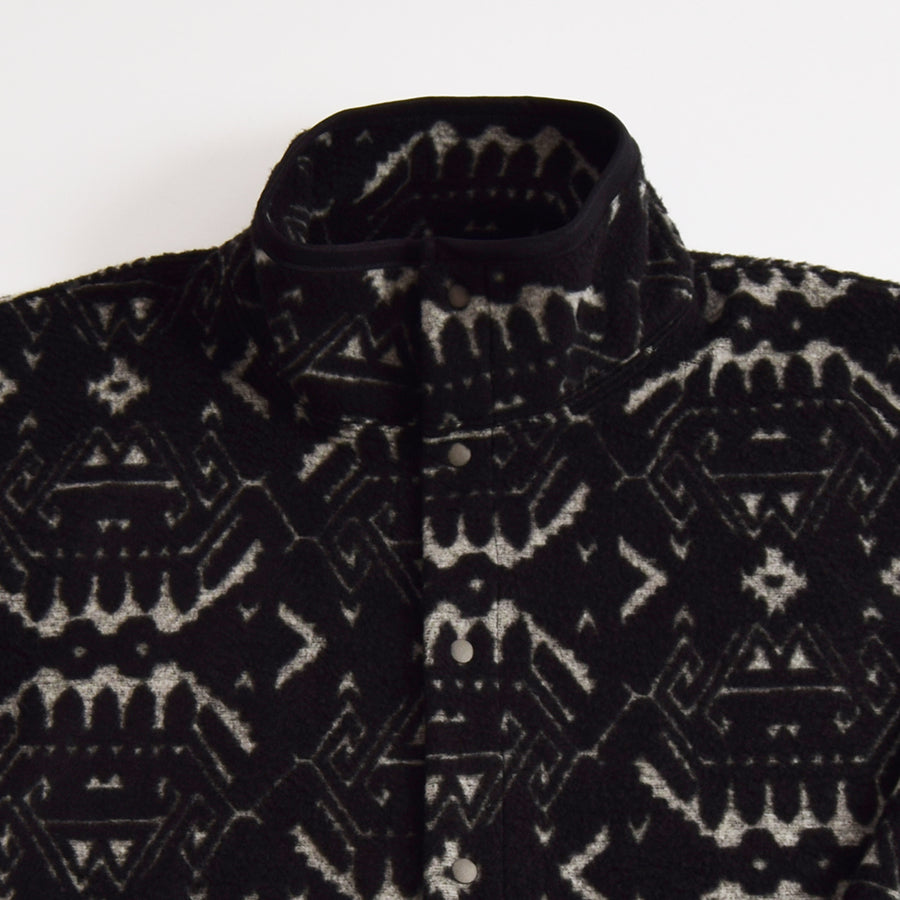 Gypsy & Sons Black Jacquard Snap Fleece