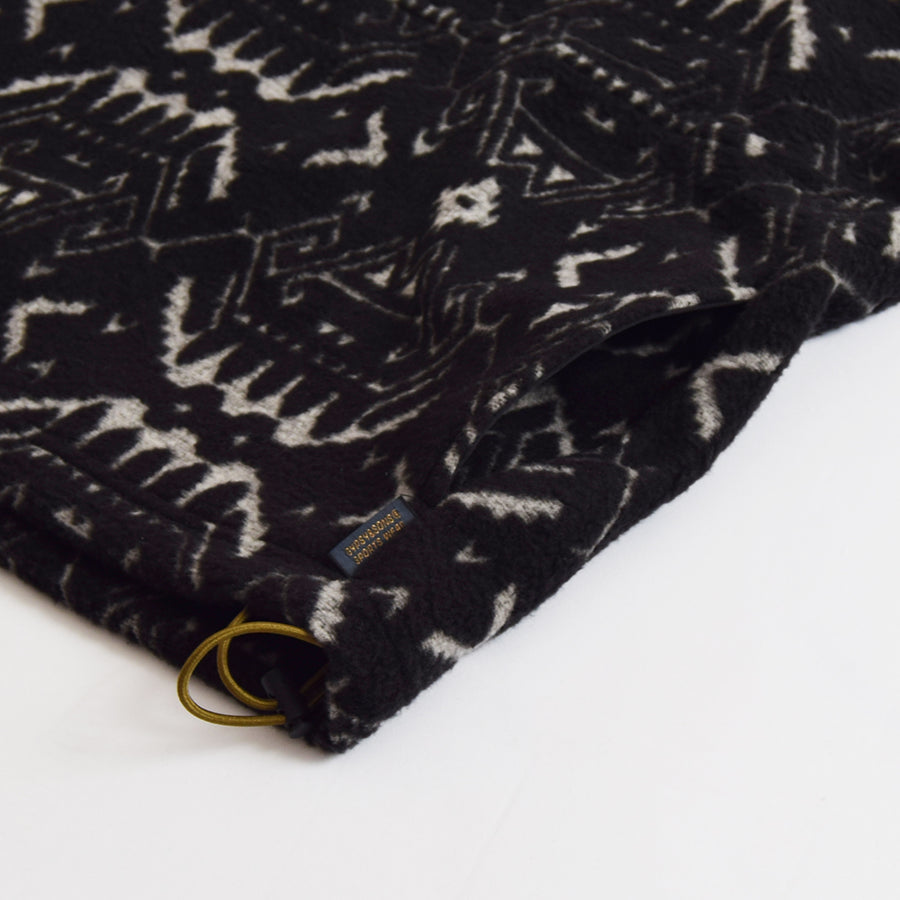 Gypsy & Sons Black Jacquard Snap Fleece