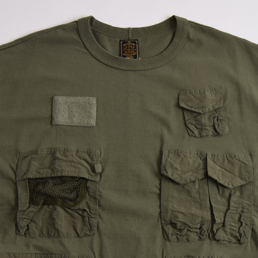 Gypsy & Sons Military Green Baggy Fishing Tee