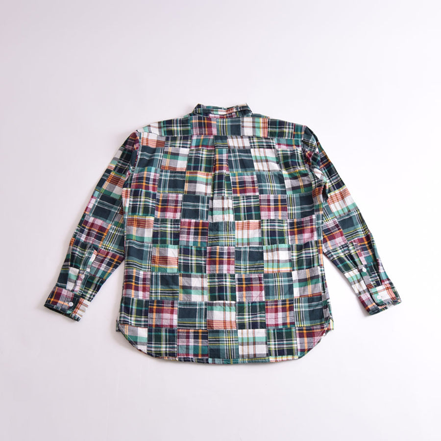 Houston Green Madras Patchwork BD Shirt